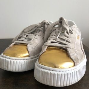 {keywor d} puma creepers rihanna beige